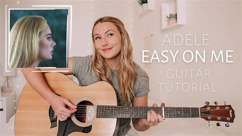 easy on me adele chords|easy on me guitar tutorial.